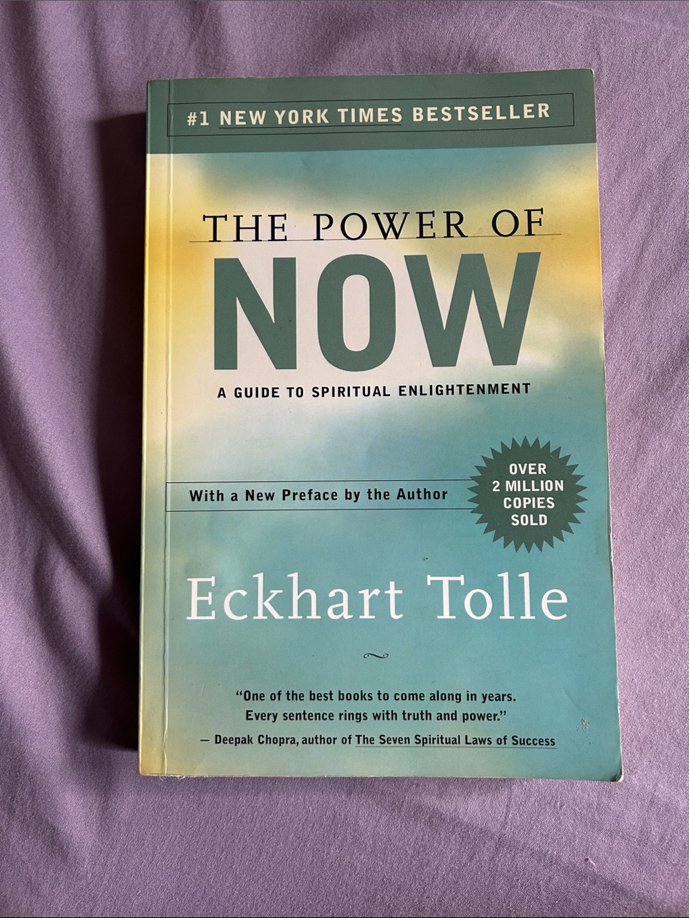 The Power of Now – Teal Cover paperback by Eckhart Tolle